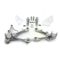 Kit platines reposes pieds avants origine pour kawasaki zx6 05-08