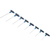 Jeu de clés à douilles poignée t bgs| six pans intérieurs 2 - 10 mm | 8 pièces