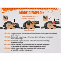 Sangles d’arrimage moto rétractables