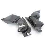 Caches bas écopes de radiateur carbone kawasaki z800 2013