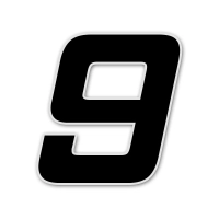 Numéro adhésif noir de 12 cm