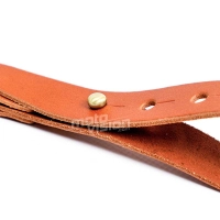 Attache en cuir pour gants et casque