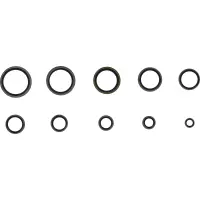 Assortiment de joints d’étanchéité | métalliques | avec bourrelet en caoutchouc | 150 pièces