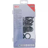 Assortiment de joints d’étanchéité | métalliques | avec bourrelet en caoutchouc | 150 pièces