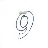 Numéro adhésif blanc de 10 cm