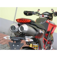 Escape spark titane (el par) para ducati hypermotard 796 2010 - 2013