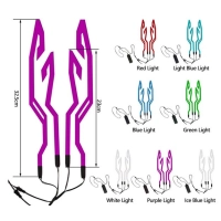 Stickers led lumineux de casque sur batterie