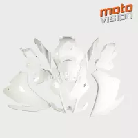 Kit de carénage en abs peint blanc pour aprilia rs125