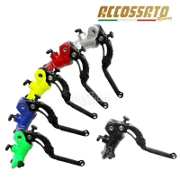 Maître cylindre de frein avant avec levier flip up accossato - aluminium forgé - 16x18 mm