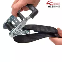 Set de sangles à boucles et crochets acebike ratchet strap deluxe duo