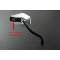 Rétroviseur aluminium epo abm gauche