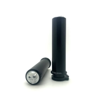 Paire de poignées avec tirage en full alu. noir ou or 22mm