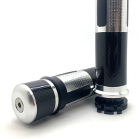 Paire de poignées en aluminium avec insert carbone et strass 22 mm