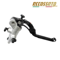 Maître cylindre de frein avant avec levier flip up accossato - aluminium forgé - 16x18 mm