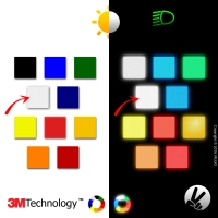 Autocollant noir 3m™ reflective - rétro réfléchissant à découper