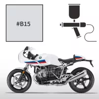 Peinture bmw light white r nine t racer 2017-2019