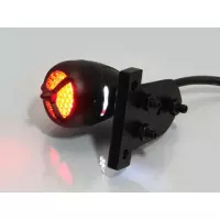 Mini feu arrière hélice noir
