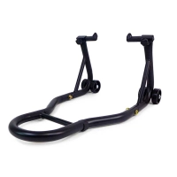 Béquille d'atelier moto roue avant sous fourche