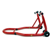 Béquille d'atelier moto roue avant sous fourche