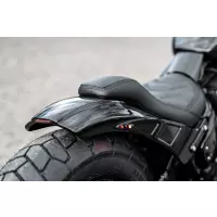 Garde-boue arrière m8 softail "bobbstr" 2018-2025 deluxe/heritage/slim/low rider/sport glide pour pneus larges 150-170 avec entretoises métalliques