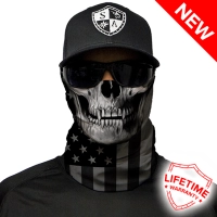 Tour de cou blackout american flag skull