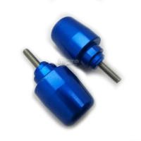 Paire d'embouts de guidon womettech pour kawasaki zx6r/ zx7/ zx9/ z1000etc en aluminium anodisé