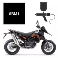 Peinture noir mat ktm lc4 690 supermoto 2007-2012