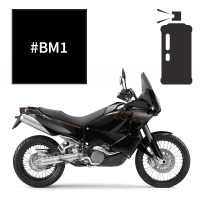 Peinture en spray  noir mat ktm 950 adventure 2002-2013