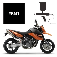 Peinture noir mat ktm 990 supermoto t smt 2009-2014