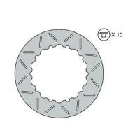 Disque de frein arrière type rond fe.bm808