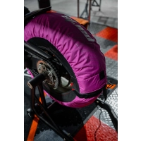 Paire de couvertures chauffantes moto auto-régulées 80° mv parts - roses