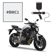 Peinture tricouche yamaha competition white cocktail mt07 2014-