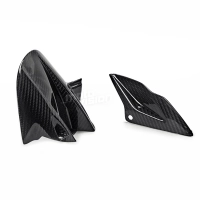 Lèche roue + protection chaine bas carbone  aprilia dorsoduro 750 2008-2009