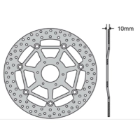 Disque de frein avant flottant type rond fe.fl29509
