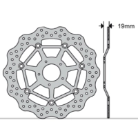 Disque de frein avant flottant type wave fe.fl70507v