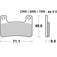 Jeu de plaquettes avant ap racing lmp439sf pour un etrier