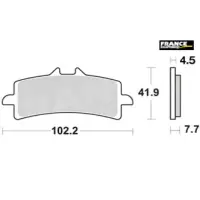 Jeu de plaquettes avant ap racing lmp439sf pour un etrier