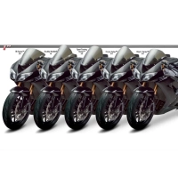 Bulle double courbure zero gravity kawasaki zx-6r / zx636 2009-2018 zx-10r 2008-2010
