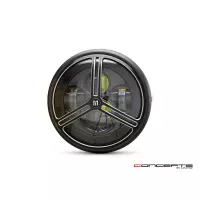 Phare avant led 7,7" phare et code tri-pro grill