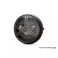 Phare avant led 7,7" phare et code tri-pro grill