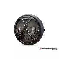 Phare avant led 7,7" phare et code tri-maltese grill