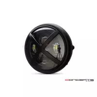 Phare avant led 7,7" phare et code x-rally grill