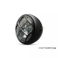 Phare avant led 7,7" phare et code rukis grill