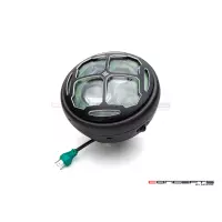 Phare avant led 7,7" phare et code rukis grill