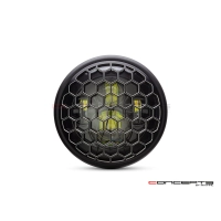 Phare avant led 7,7" phare et code honeycomb grill