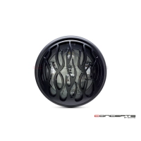 Phare avant led 7,7" phare et code flame grill