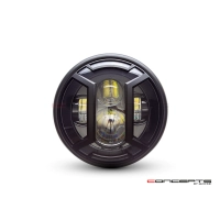 Phare avant led 7,7" phare et code armour grill