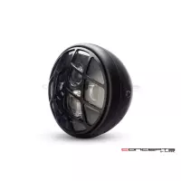 Phare avant led 7,7" phare et code spyder grill