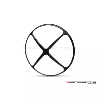 Grille de phare  7" aluminium cnc cross design