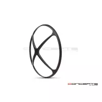 Grille de phare  7" aluminium cnc cross design